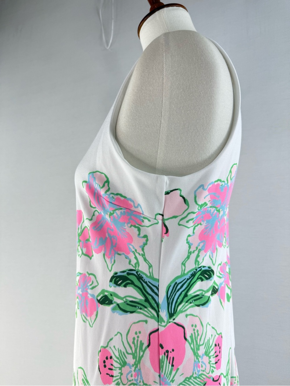 Lilly Pulitzer Melodie White Orchid Floral Print Sleeveless Maxi Dress - Picture 7 of 16